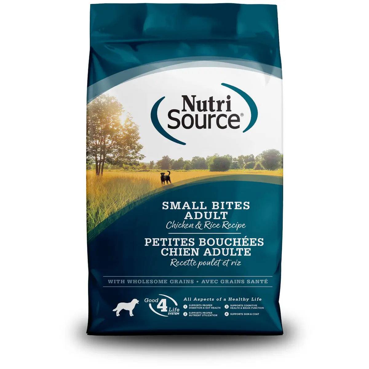 NutriSource Adulto Small Bites Pollo y Arroz 12 lb
