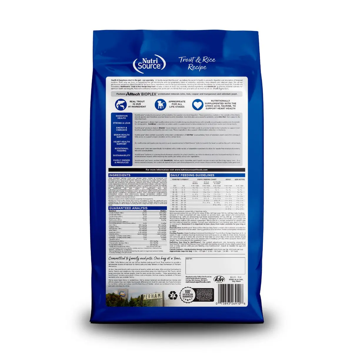NutriSource Trucha y Arroz 12 lb
