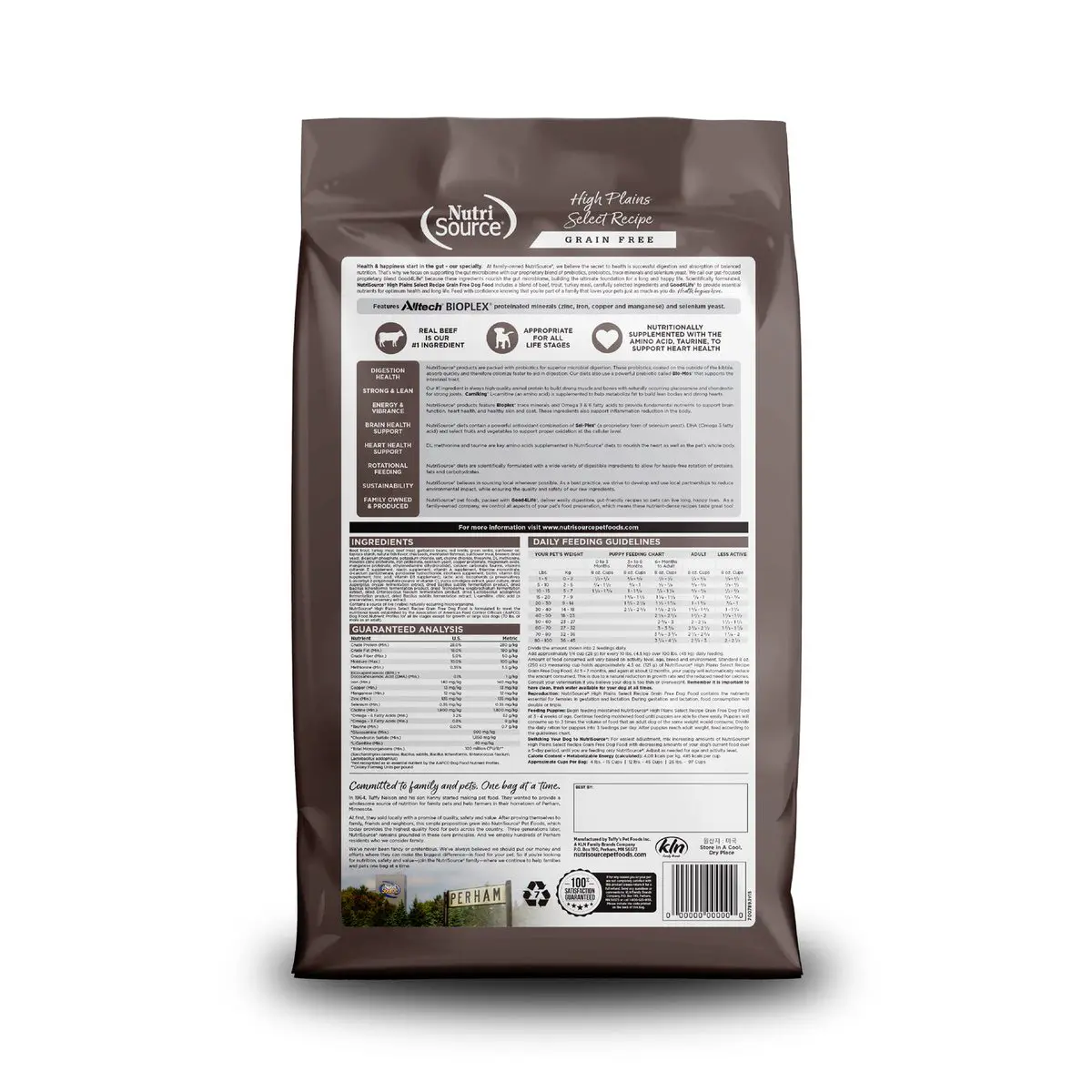 NutriSource Grain Free High Plains Small Bites 12 lb