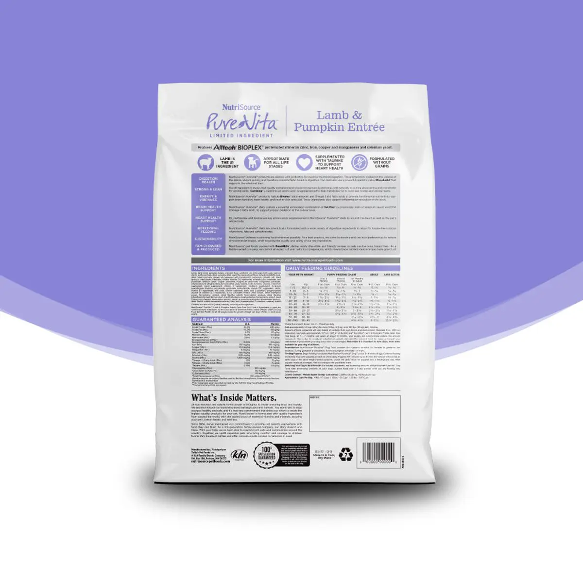 PureVita Grain Free Cordero y Calabaza 12 lb